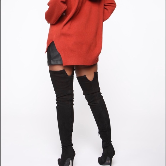 🆕NWT FASHIONNOVA Say I’m Right Oversized Sweater - Picture 5 of 5